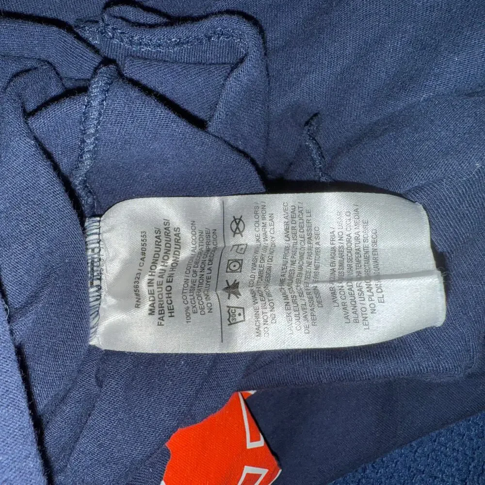 The Nike Tee Astros MLB Texans State Logo T-Shirt Small Navy Orange